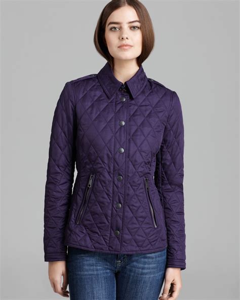 dark purple Burberry jacket